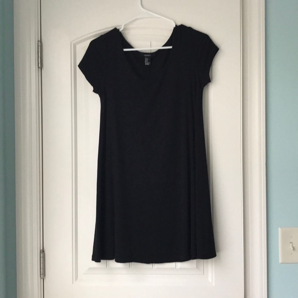 black t-shirt dress